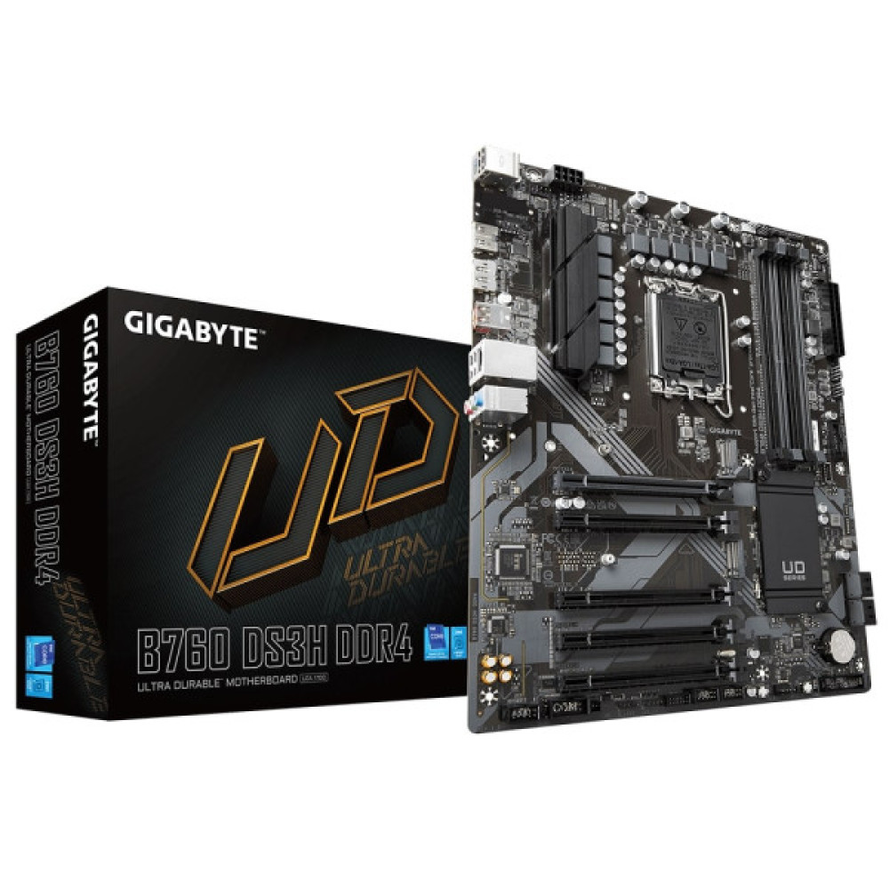 Материнська плата GIGABYTE B760 DS3H DDR4 s1700 B760 4xDDR4 M.2 HDMI DP ATX