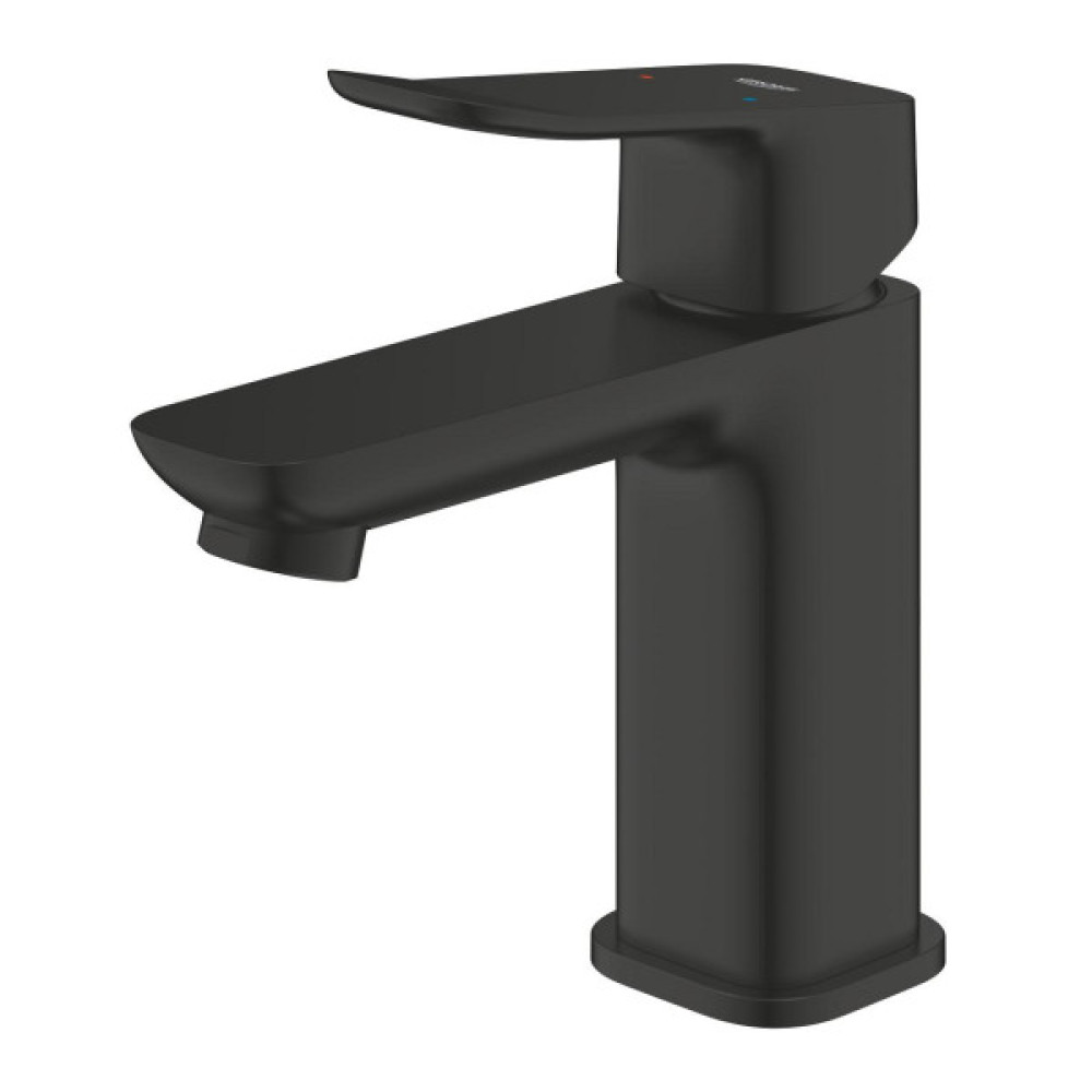 Змішувач для раковини Grohe QuickFix Dice Black S-розміру, довж. виливу - 106мм, неповоротний, 1 важіль, чорний матовий