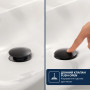 Змішувач для раковини Grohe QuickFix Dice Black S-розміру, довж. виливу - 106мм, неповоротний, 1 важіль, чорний матовий