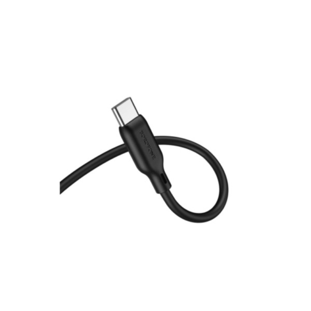 Кабель мультимедійний USB-C to 3.5mm M 1.0m silicone black BOROFONE (6941991101069)