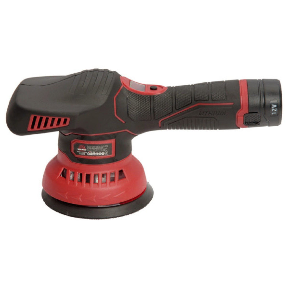 Шліфувальна машина Vitals Master, PS 1212c Kit, 12V, 2Ah, 125мм, 4450об/хв, ЗП, 1.38кг (243606)