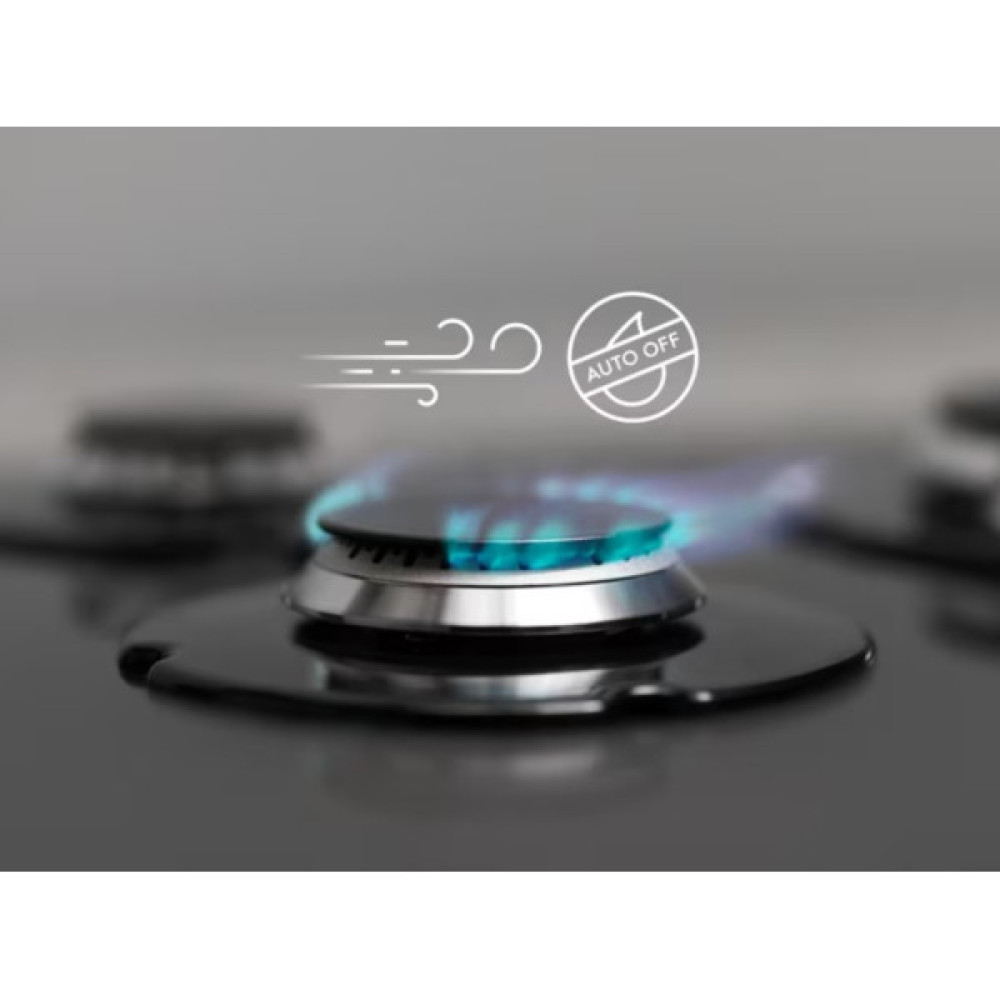 Варильна поверхня Electrolux газова, 60см, чавун, чорний матовий