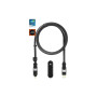 Дата кабель 6in1 inCharge XL 3.0m black Rolling Square (XLL01R)