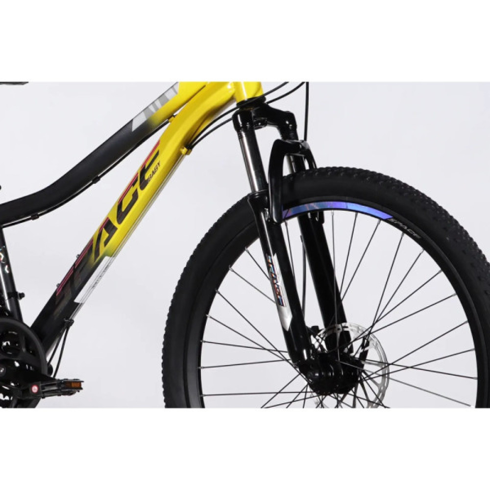 Велосипед Space 26" AURORA DD FR рама-13" ST 2026 жовто-чорний (OPS-SP-26-096)