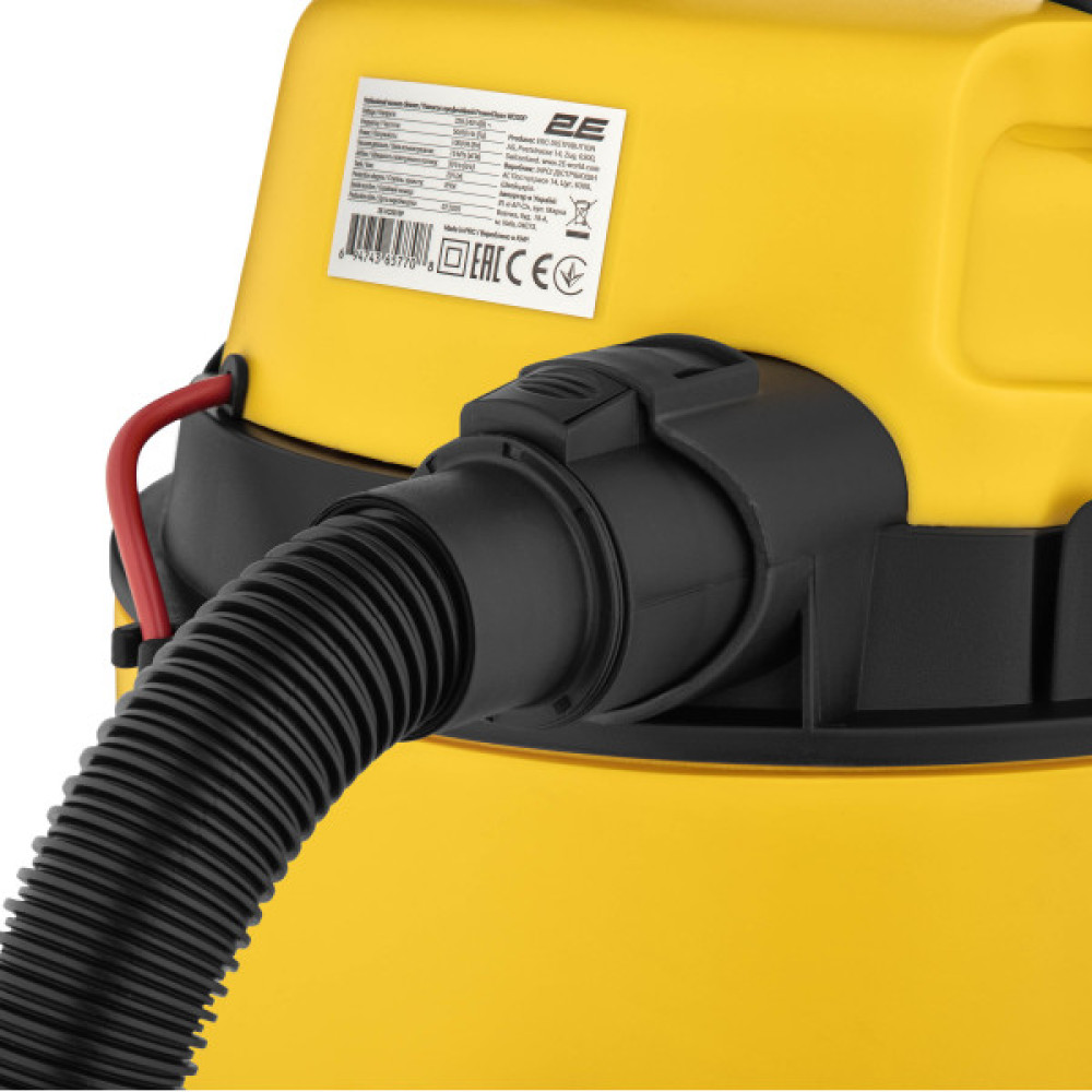 Пилосос професійний 2E PowerClean 20P 1000Вт 15кПа контейнер 20л вологе/сухе прибирання функція повітродувки IPX4 4.8кг