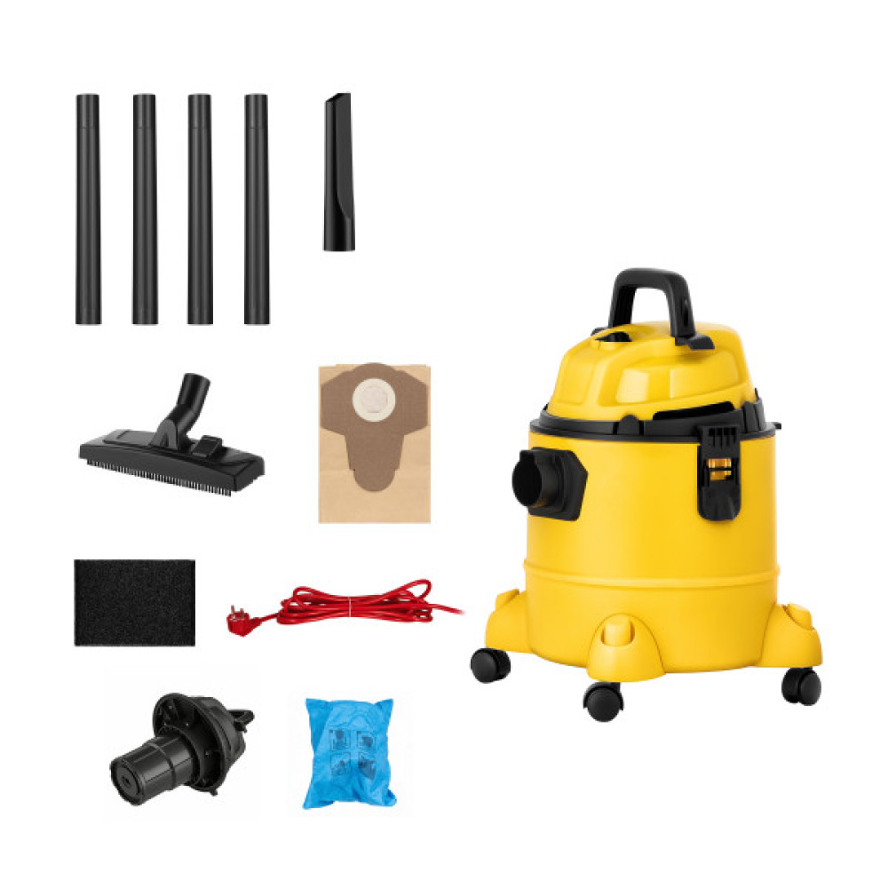 Пилосос професійний 2E PowerClean 20P 1000Вт 15кПа контейнер 20л вологе/сухе прибирання функція повітродувки IPX4 4.8кг