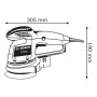 Шліфмашина ексцентрикова Bosch Professional GEX 34-125 340Вт 125мм 12000об·хв 2.4кг Шліфмашина ексцентрикова Bosch Professional GEX 34-125 340Вт 125мм 12000об·хв 2.4кг