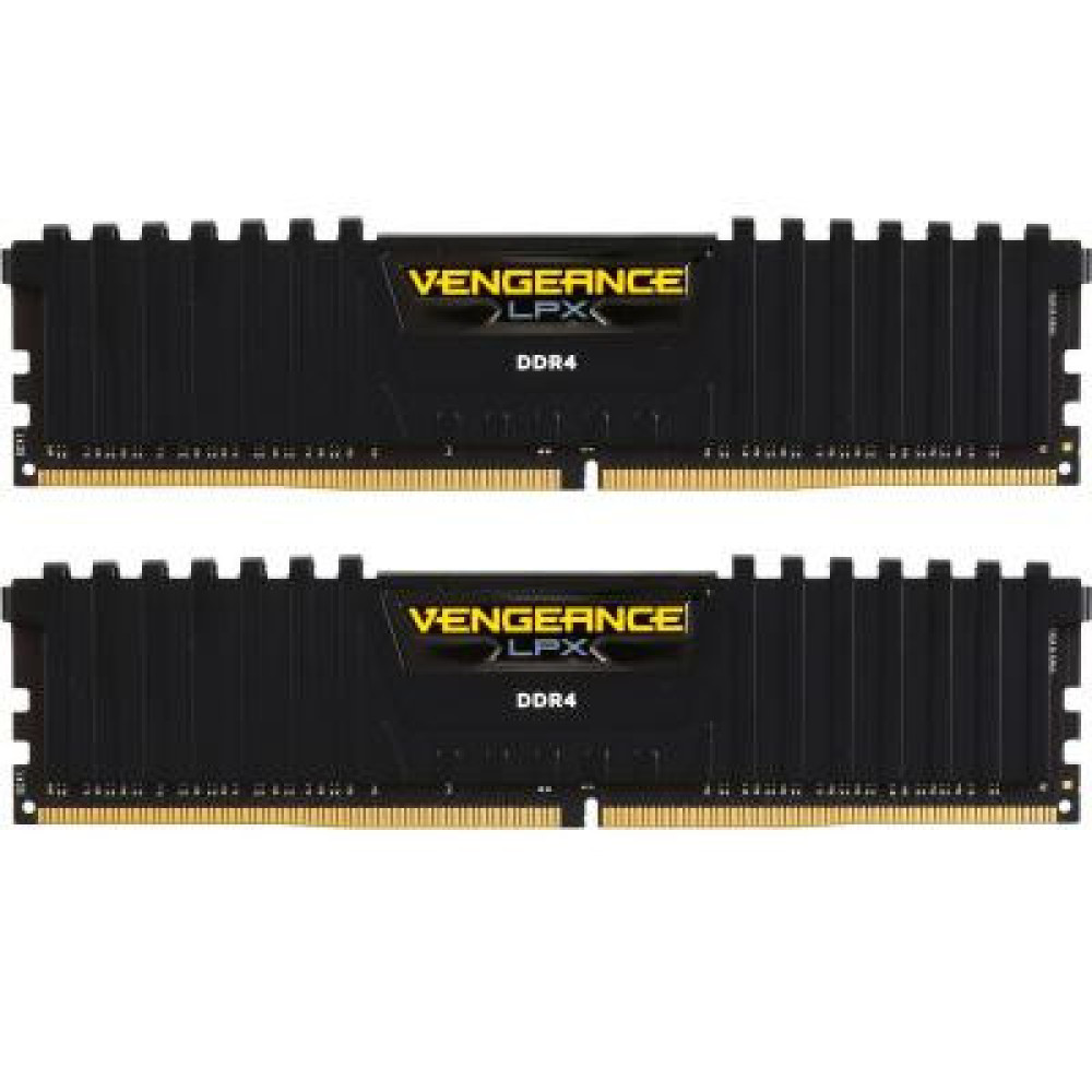 Модуль пам'яті для комп'ютера DDR4 16GB (2x8GB) 3200 MHz Vengeance LPX Black Corsair (CMK16GX4M2B3200C16)