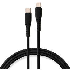 Дата кабель USB-C to USB-C 2.0m 60W Silicon Black Vinga (VCDCCC262SB) Дата кабель USB-C to USB-C 2.0m 60W Silicon Black Vinga (VCDCCC262SB)