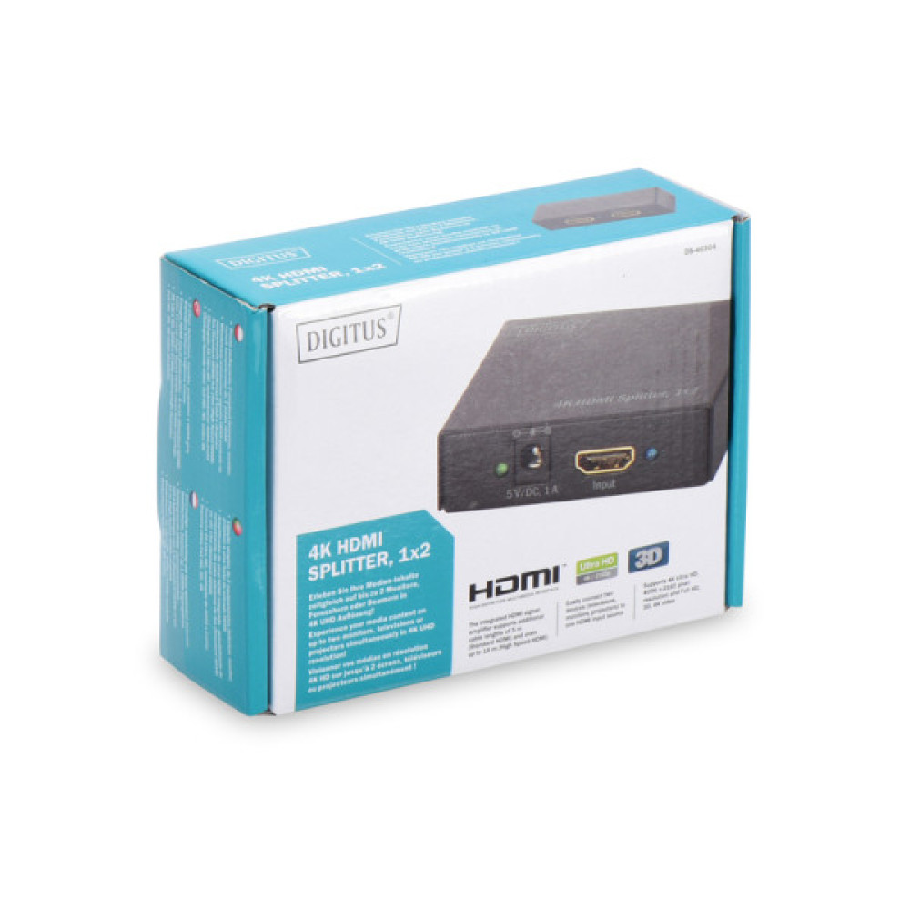 Подовжувач DIGITUS 4K HDMI Splitter, 2-port