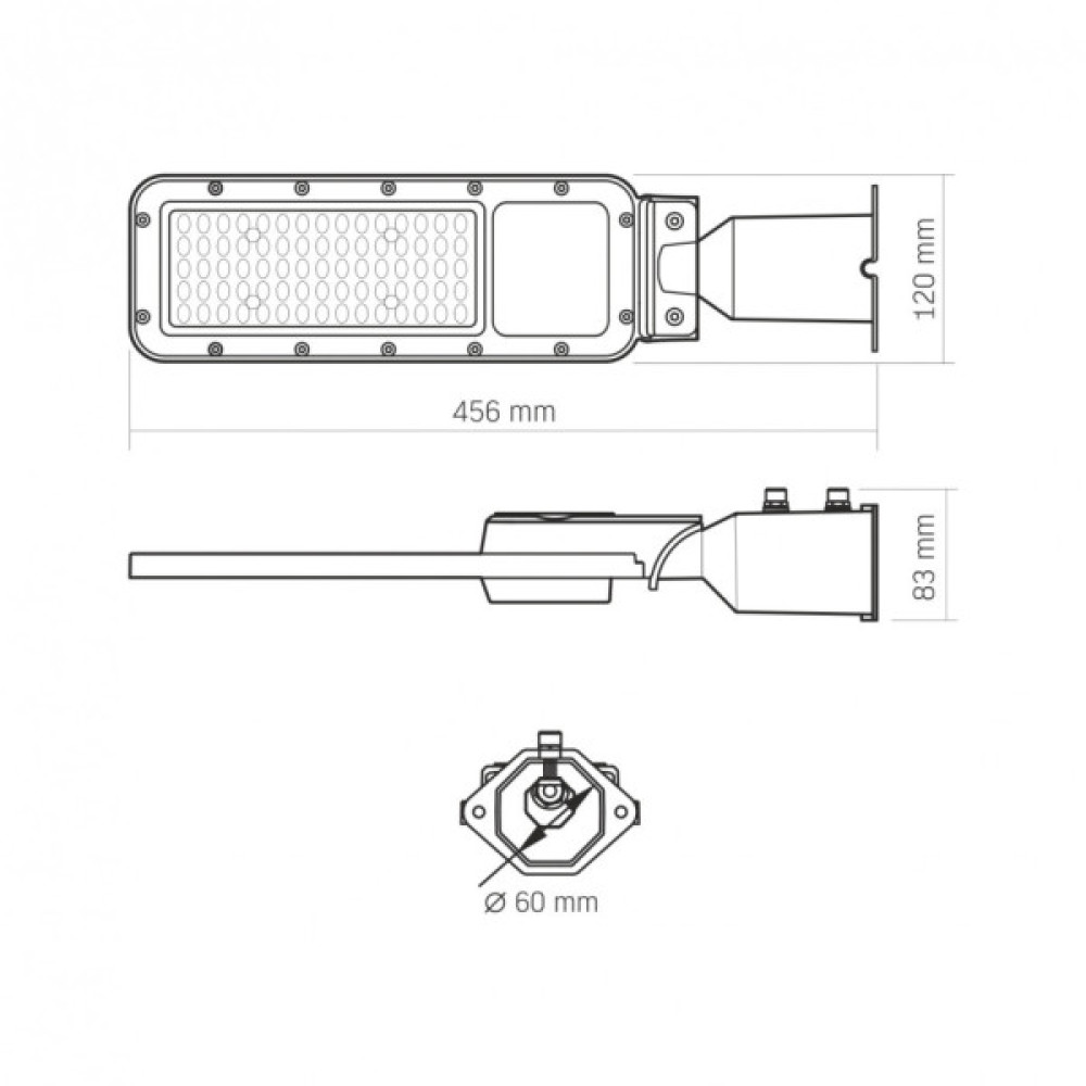 Прожектор Videx IP65 SLE17 50W 5500Lm 5000K 220V (VL-SLE17-0505)