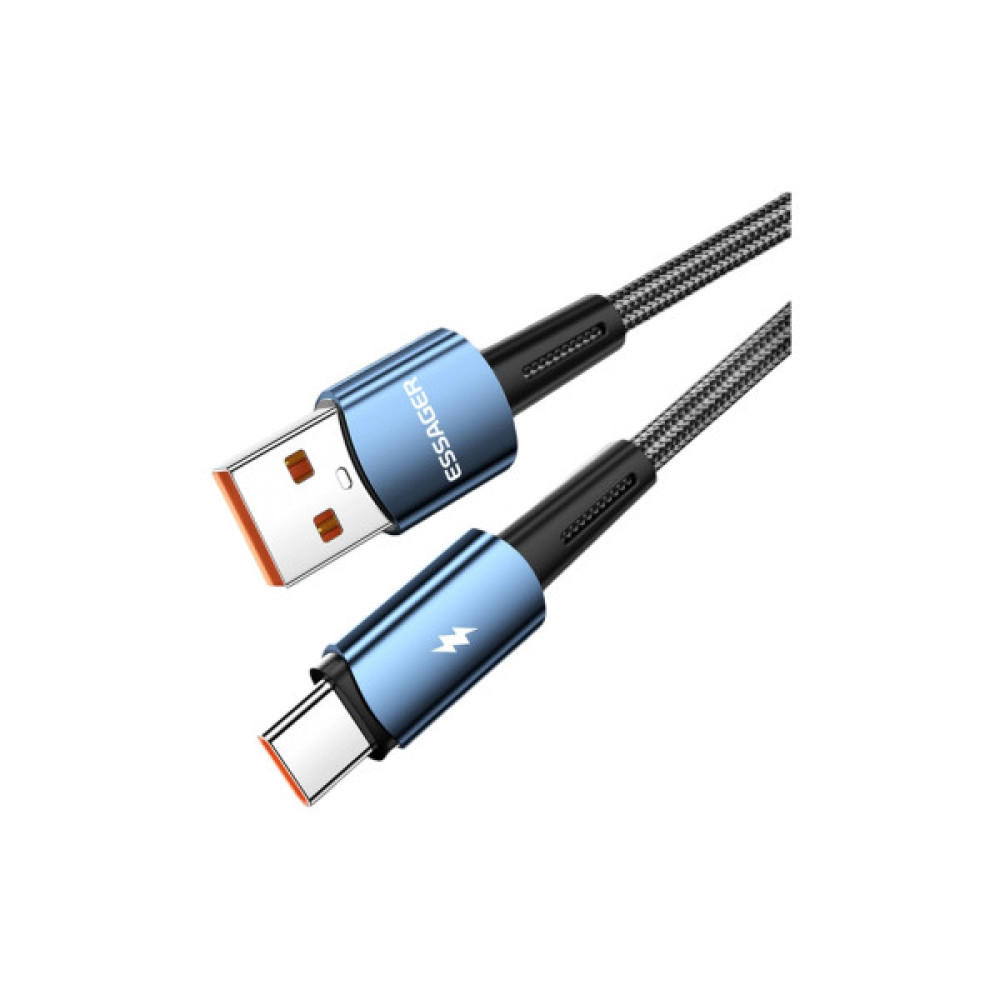 Дата кабель USB 2.0 AM to USB-C 1.0m 120W blue Essager (EXC120-CG03-P)