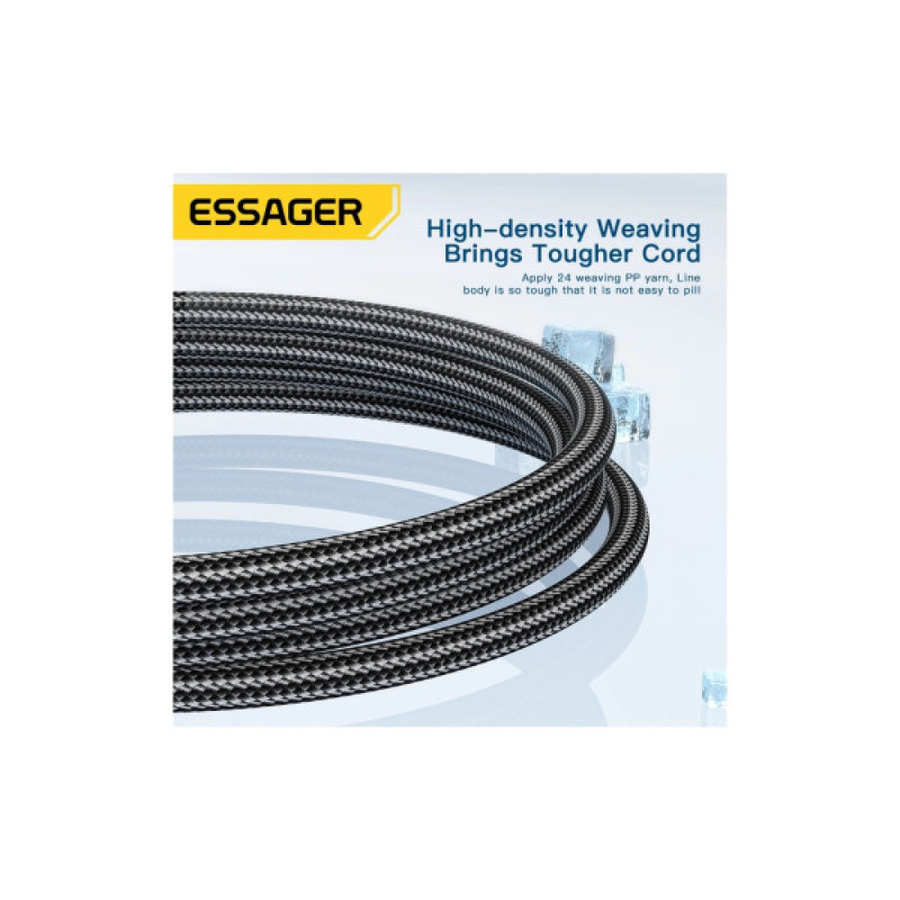 Дата кабель USB 2.0 AM to USB-C 1.0m 120W blue Essager (EXC120-CG03-P)