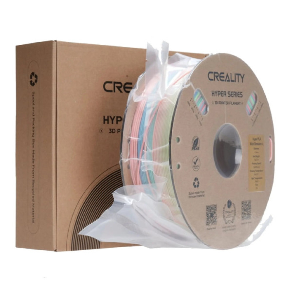 Пластик для 3D-принтера Creality PLA Hyper 1кг, 1.75мм, rainbow long, wild flower (3301010426)