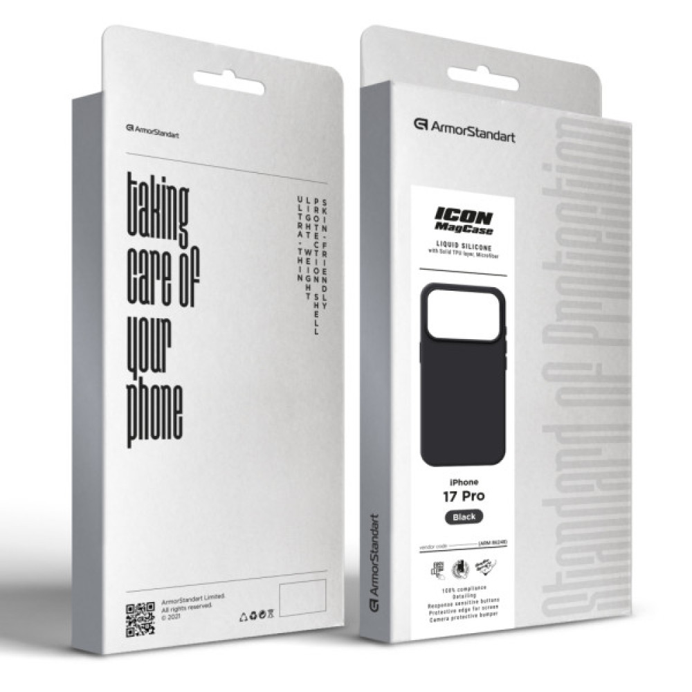 Чохол до мобільного телефона Armorstandart ICON2 MagCase Apple iPhone 17 Pro Black (ARM86248)