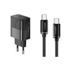 Зарядний пристрій Essager USB-C PD30W + cable USB-C to USB-C 60W black (E30JSB1-SYTT1-T)