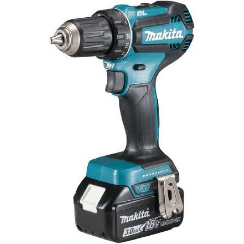 Шурупокрут-дриль акумуляторний Makita DDF485RFJ 18В 2х3А·год 27·50Нм 0-500·0-1900об·хв 1.4кг