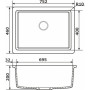 Мийка кухонна GRANADO Under top XL gris (gr3708) Мийка кухонна GRANADO Under top XL gris (gr3708)