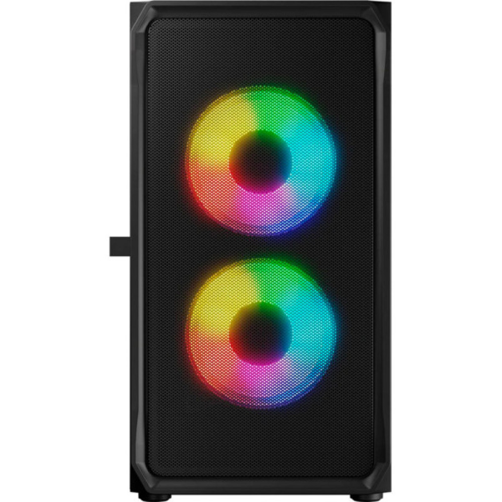 Корпус для ПК Logic concept PORTOS MESH+GLASS ARGB fans 3x120mm BLACK (AM-PORTOS-10-0000000-0002)