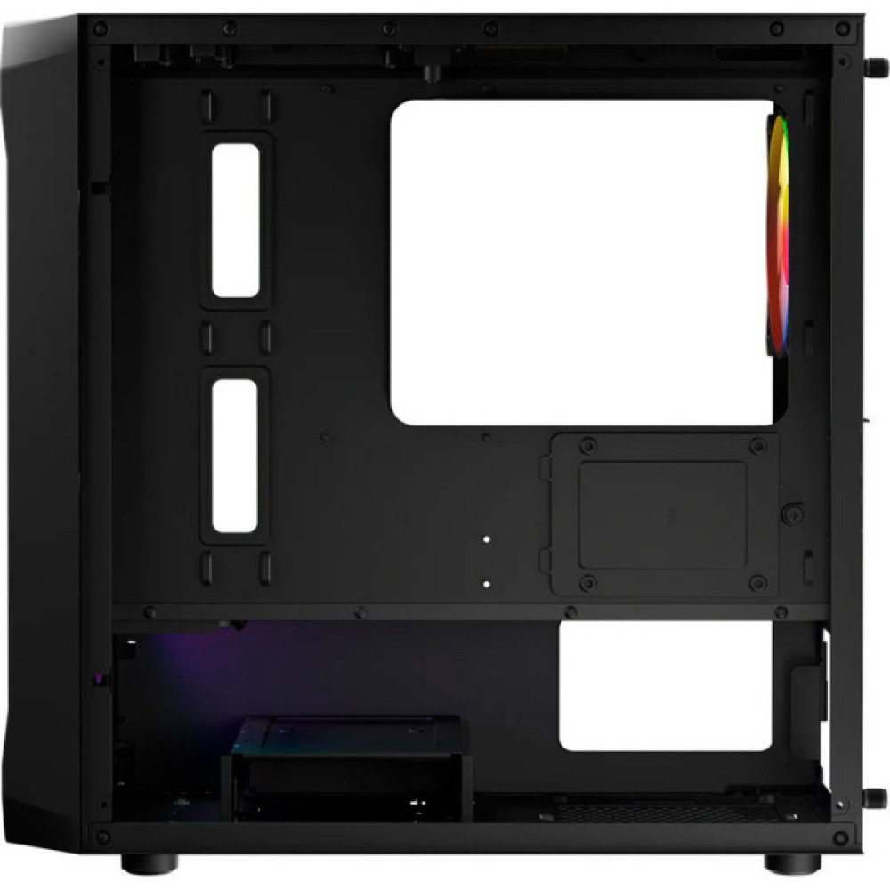Корпус для ПК Logic concept PORTOS MESH+GLASS ARGB fans 3x120mm BLACK (AM-PORTOS-10-0000000-0002)