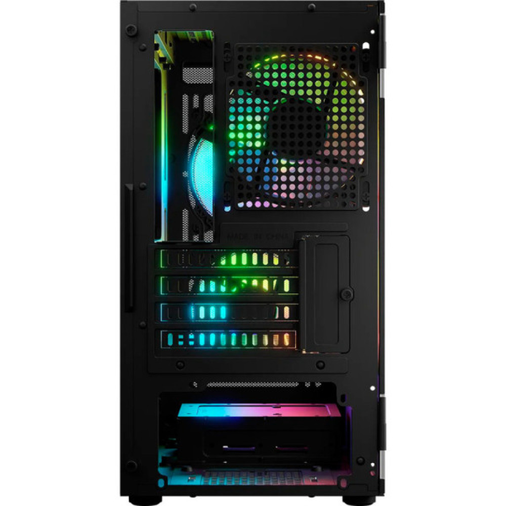 Корпус для ПК Logic concept PORTOS MESH+GLASS ARGB fans 3x120mm BLACK (AM-PORTOS-10-0000000-0002)
