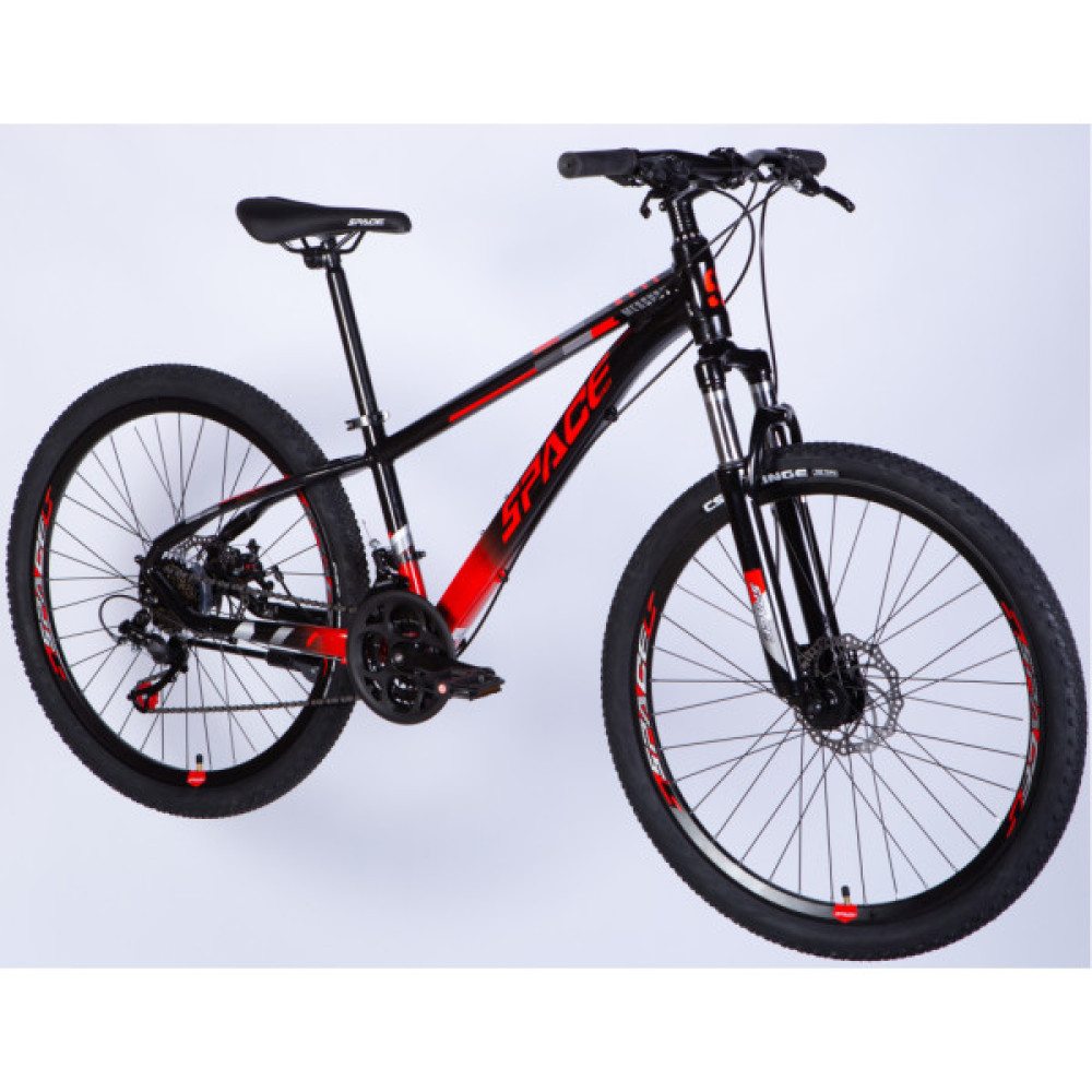 Велосипед Space 24" MERCURY DD FR рама-11" AL 2026 чорно-червоний (OPS-SP-24-065)