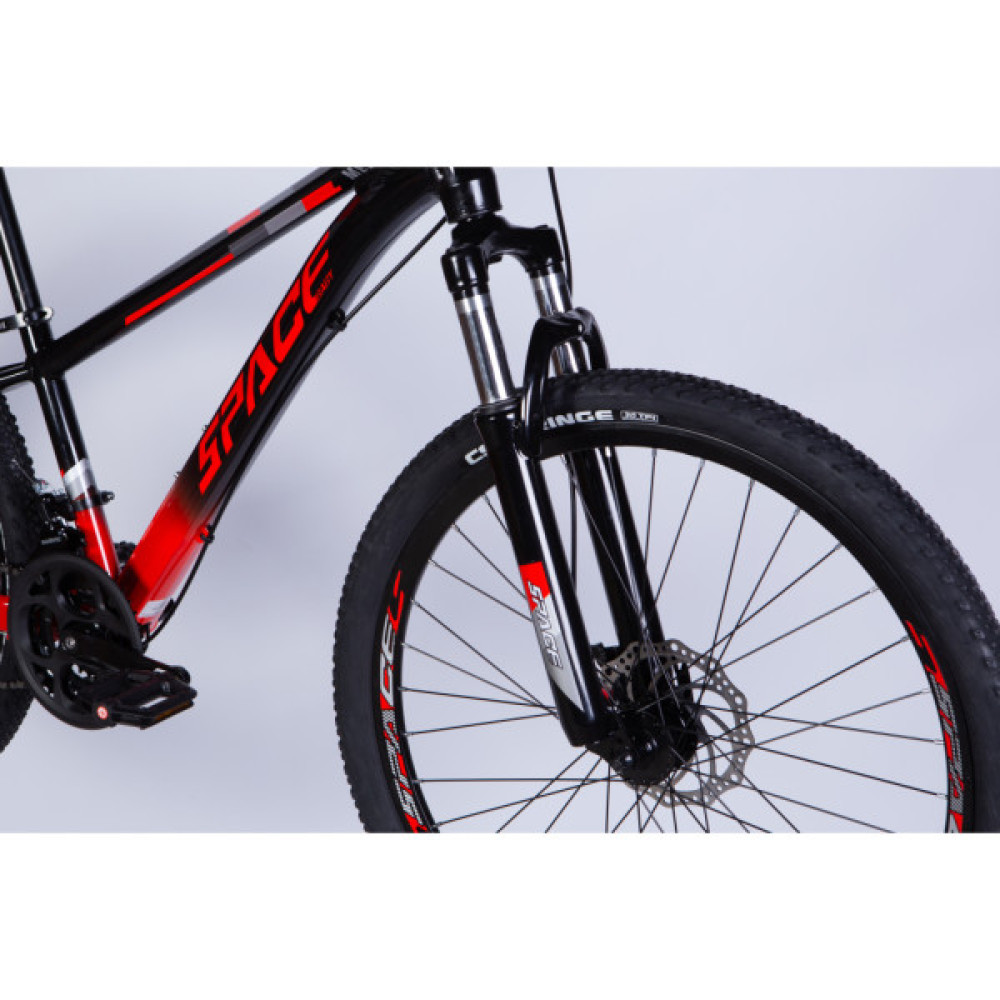 Велосипед Space 24" MERCURY DD FR рама-11" AL 2026 чорно-червоний (OPS-SP-24-065)