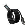 Дата кабель USB-C to USB-C 1.8m PD100W digital display silicone Choetech (XCC-1063)