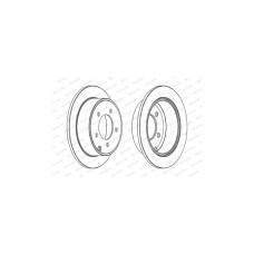 Гальмівний диск FERODO DDF1762C