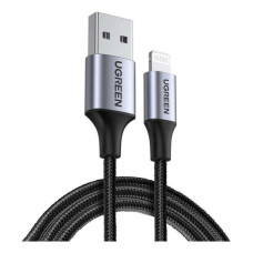 Дата кабель USB 2.0 AM to Lightning 2.0m US199 2.4A Black UGREEN (60158) Дата кабель USB 2.0 AM to Lightning 2.0m US199 2.4A Black UGREEN (60158)
