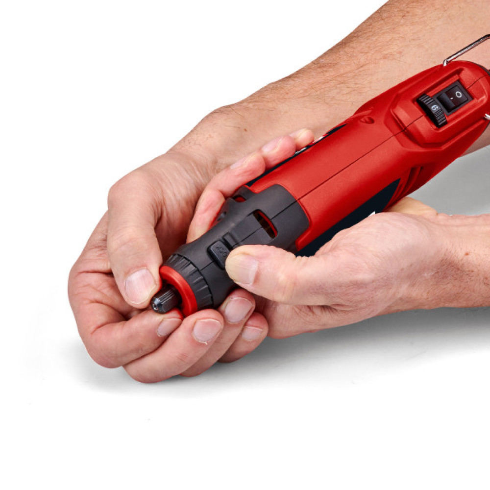 Шліфувально-гравірувальний пристрій Einhell TC-MT 150E 150Вт 10000-35000об/хв гнучкий вал, набір насадок 0.56кг