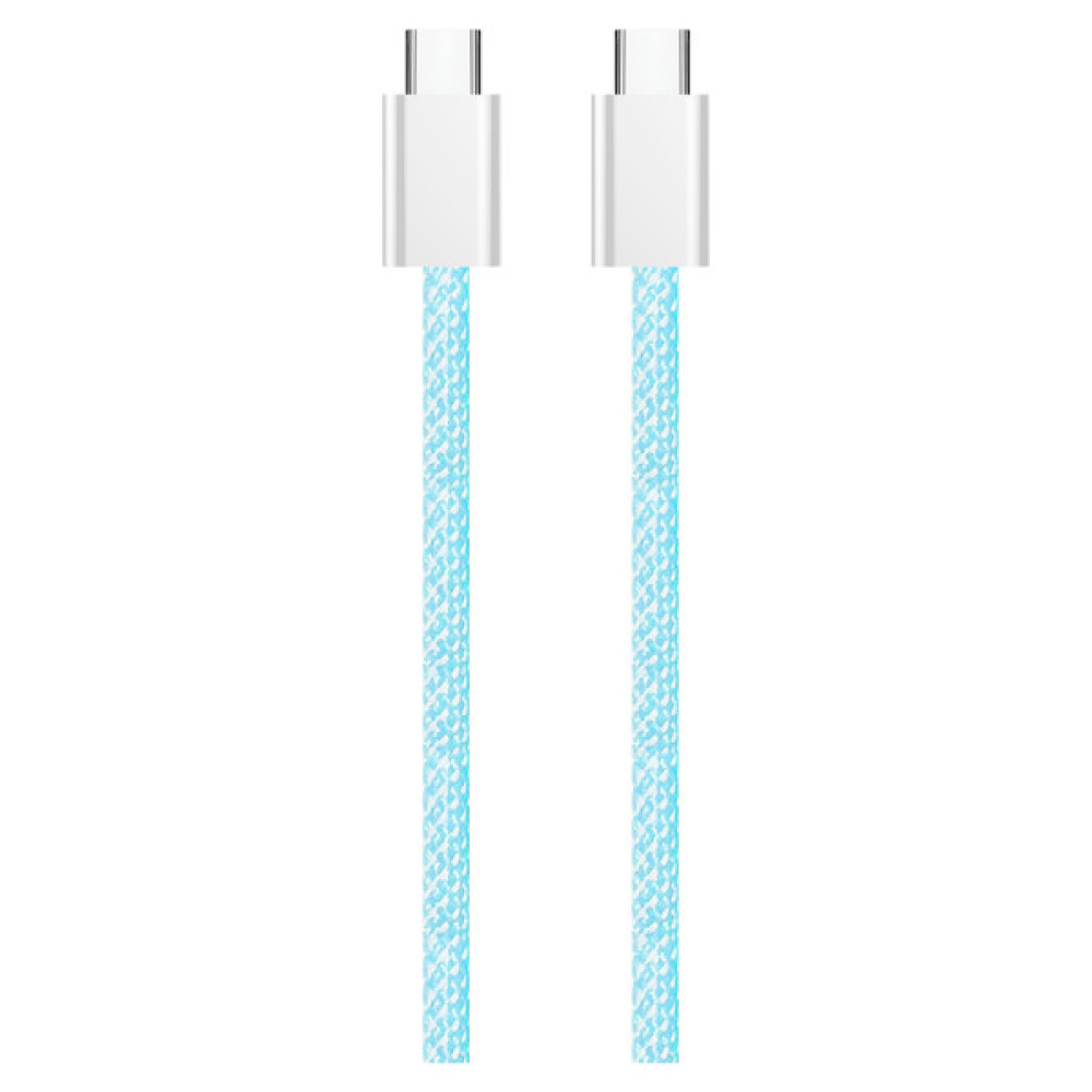Дата кабель USB-C to USB-C 1.0m 60W 3.0А blue ColorWay (CW-CBPDCC061-BL)