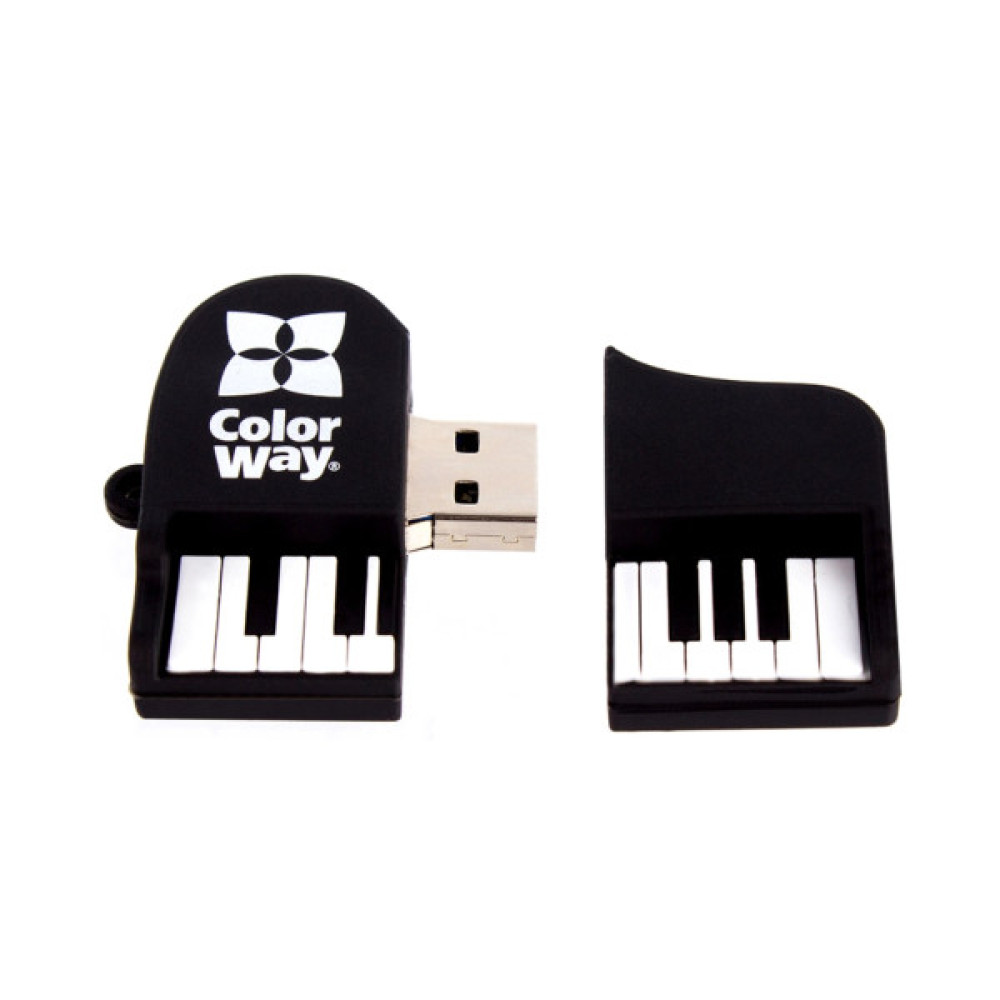 USB флеш накопичувач ColorWay Piano 64 GB 3.0 Black (CW-USBPO64)