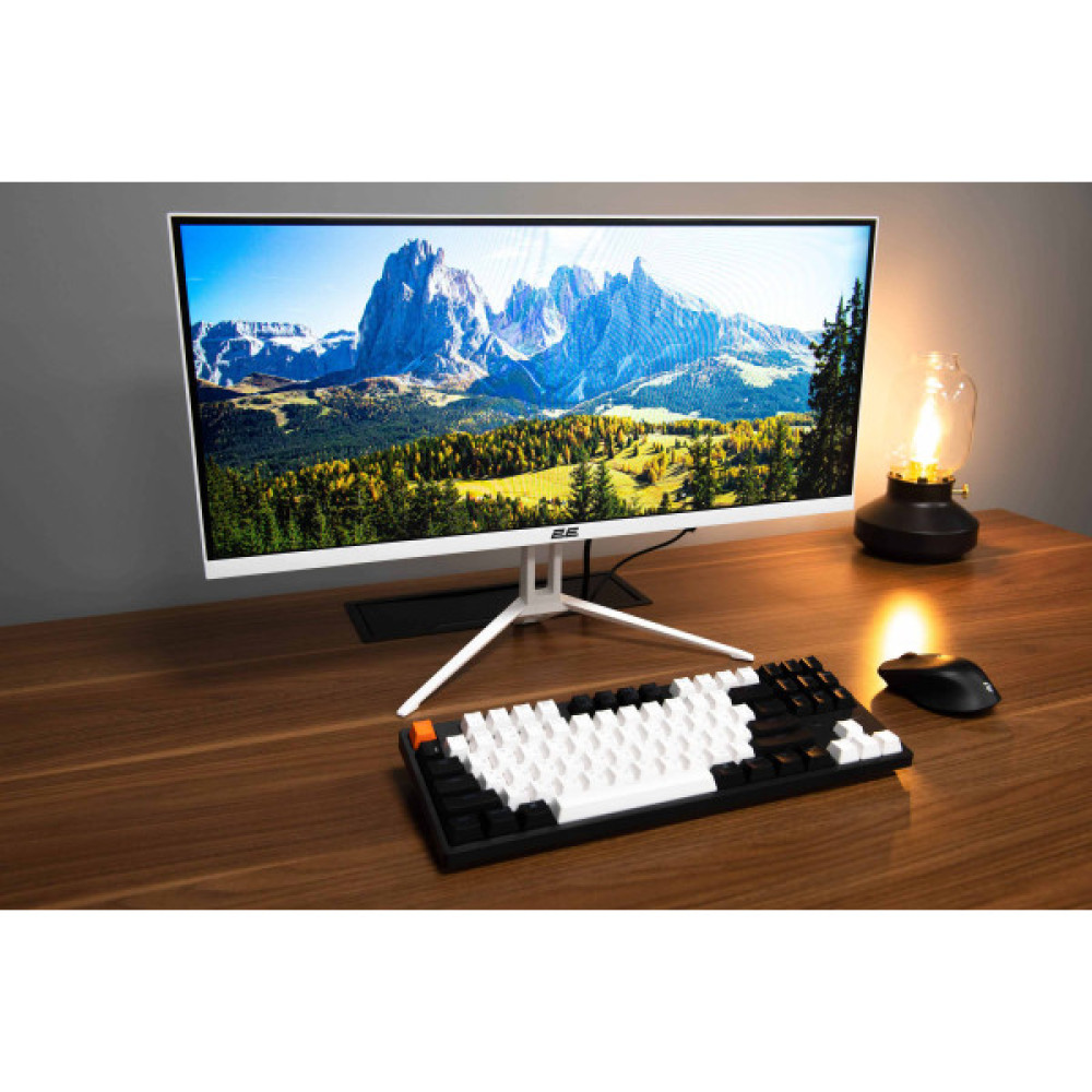 Монітор 2E 25.7" D2621W HDMI, DP, Audio, IPS, 2560x1080, 21:9, 75Hz, FreeSync, White
