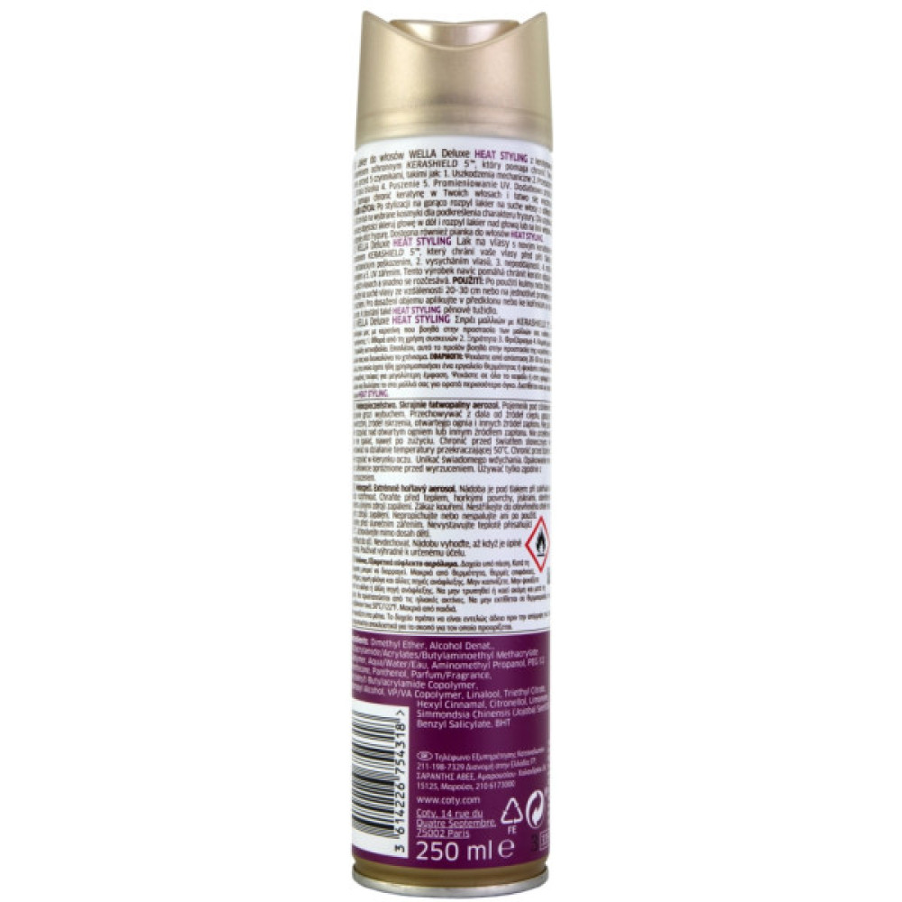 Лак для волосся Wella Deluxe Heat Styling 250 мл (3614226754318)