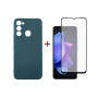 Чохол до мобільного телефона Dengos Tecno Spark GO 2022 Case + Glass (Green) (DG-KM-87) Чохол до мобільного телефона Dengos Tecno Spark GO 2022 Case + Glass (Green) (DG-KM-87)