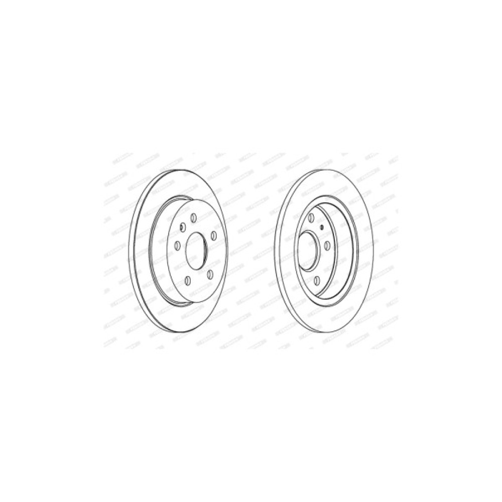 Гальмівний диск FERODO DDF1804C