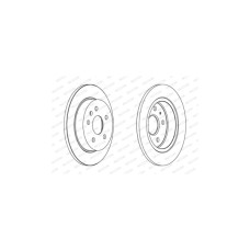 Гальмівний диск FERODO DDF1804C