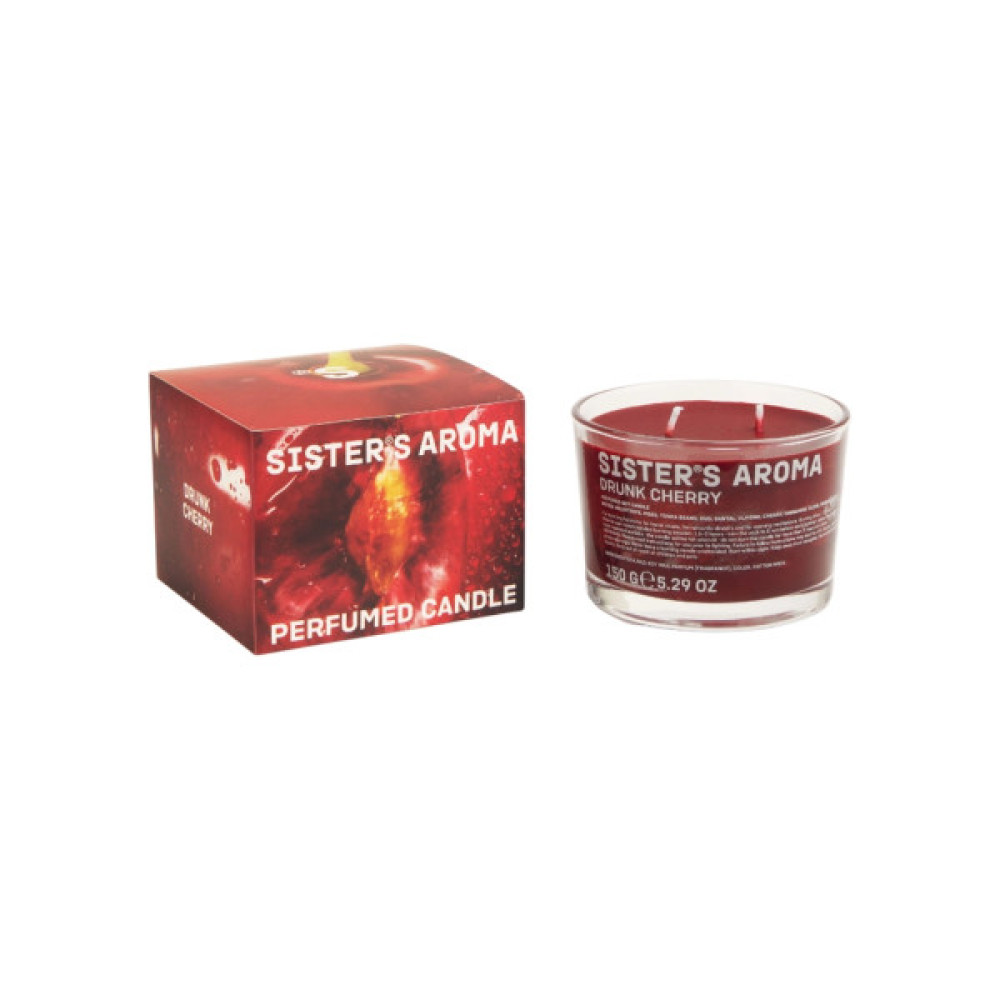 Ароматична свічка Sister's Aroma Drunk Cherry 150 г (4820227785452)