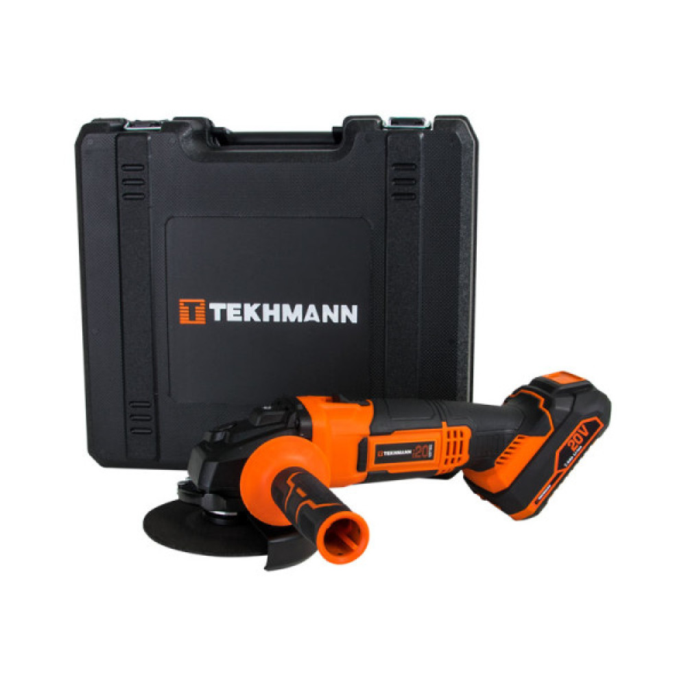 Шліфмашина кутова акумуляторна Tekhmann TAG-125/i20 kit 125мм 1250ВТ 3000-11000об/хв 2.1кг