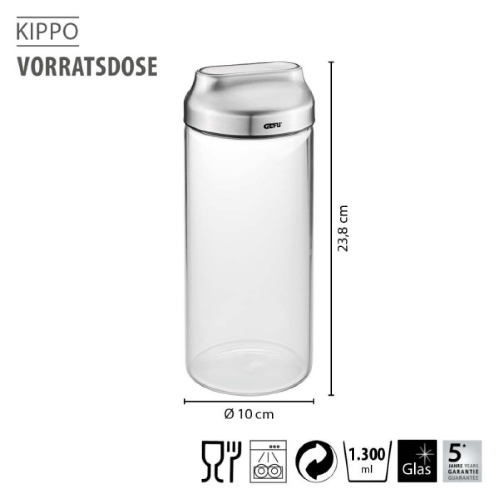 Ємність для сипучих продуктів Gefu Kippo 1000 мл (33741)