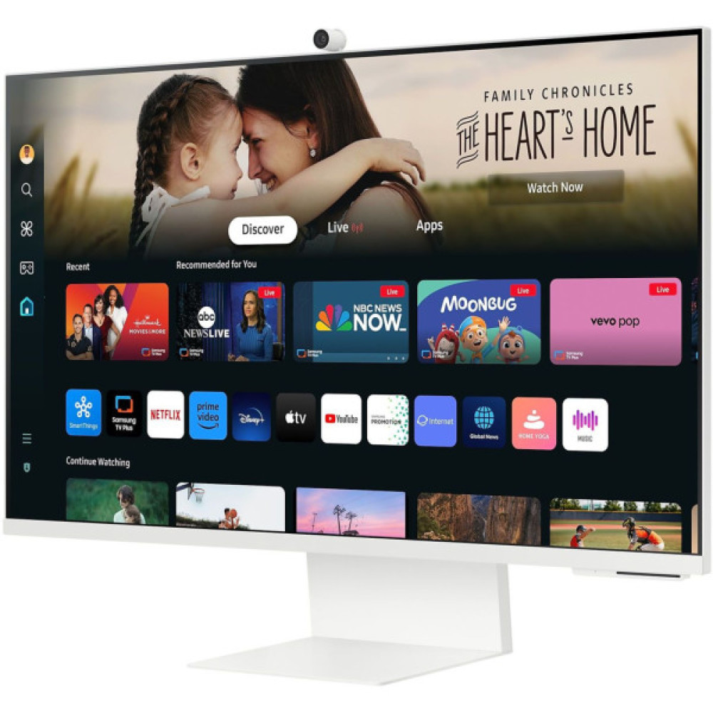 Монітор Samsung 31.5"Smart M8 S32BM801 HDMI, USB, Bluetooth, MM, Cam, VA, 3840x2160, 4ms