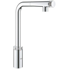 Змішувач для кухні Grohe Vento Smart Control, довж.виливу - 199мм, поворотний/витяжний, вентиль/кнопка, хром