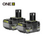 Набір акумуляторів Ryobi ONE+ RB1850X2 18В 2х5А·год Набір акумуляторів Ryobi ONE+ RB1850X2 18В 2х5А·год