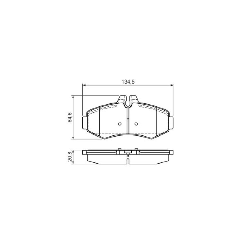 Гальмівні колодки Bosch 0 986 494 013
