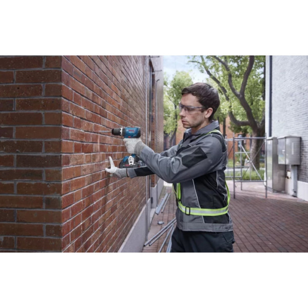 Шурупокрут-дриль ударний акумуляторний Bosch Professional GSB 18V-65 18В 2х5А·год 31·65Нм 0-2100об/хв ЗП GAL18V-40 кейс 1.12кг