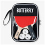 Комплект для настільного тенісу Butterfly Racket Set Easy 2 Bats 3 Balls (6257623202) (932197)