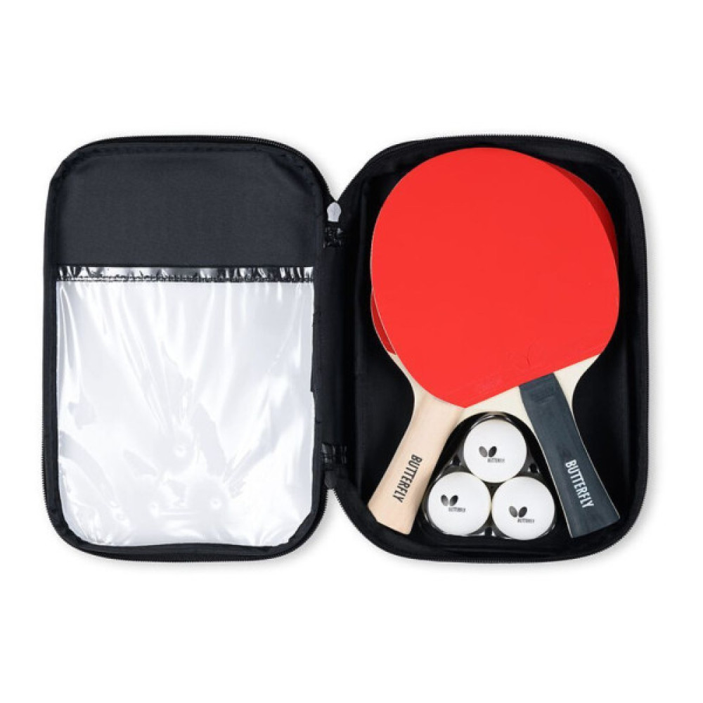 Комплект для настільного тенісу Butterfly Racket Set Easy 2 Bats 3 Balls (6257623202) (932197)