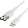 Кабель USB-A > Lightning заряджання/синхронізації Belkin 1м, 12Вт, PVC, білий