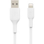 Кабель USB-A > Lightning заряджання/синхронізації Belkin 1м, 12Вт, PVC, білий